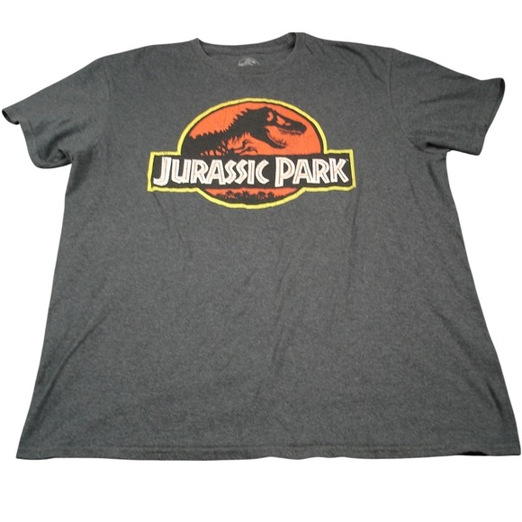 Jurassic World Other - Jurassic World Mens Jurassic Park Graphic TShirt L Charcoal Heather Short Sleeve